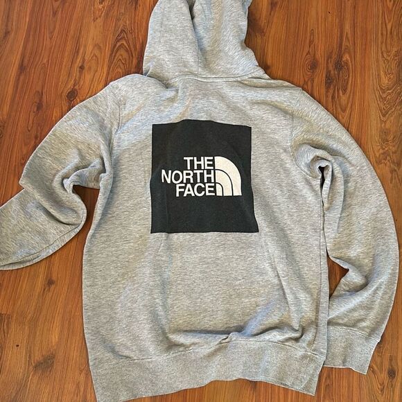The North Face gray hoodie pull over sweatshirt size m - Picture 1 of 5